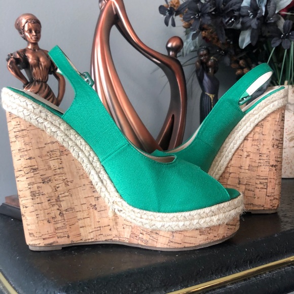 Green cork wedges - Picture 1 of 6